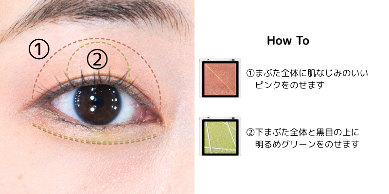 アイシャドウの塗り方
