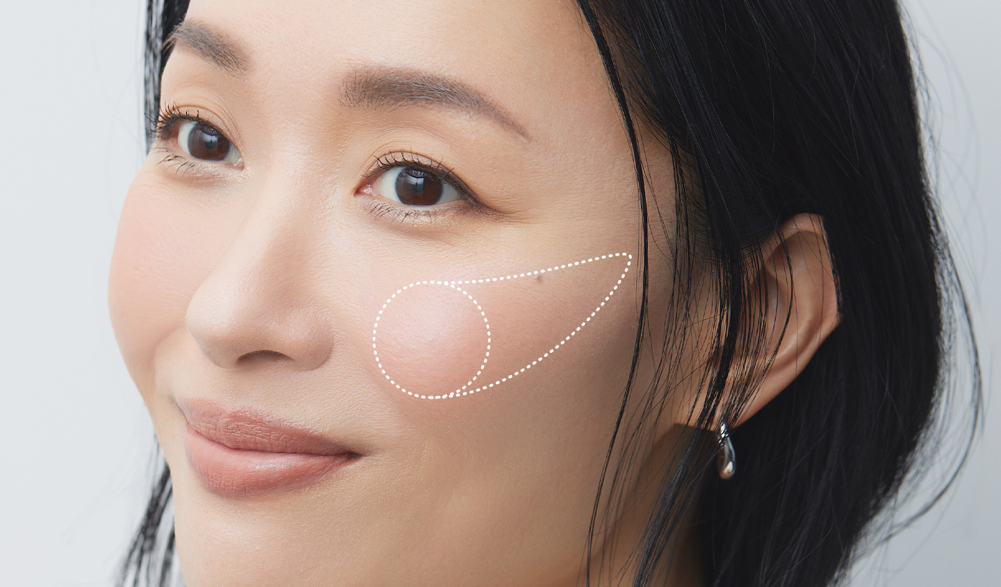 チークを置く場所