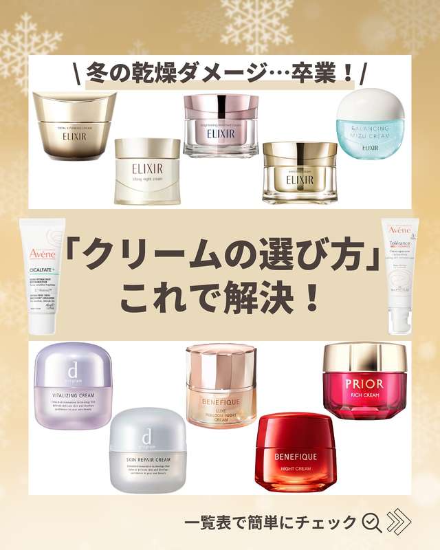 クリームの選び方を徹底解説！