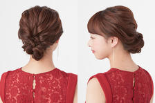 くるりんぱ&ノットヘアーでこなれシニヨン!編み込み不要の簡単アレンジ