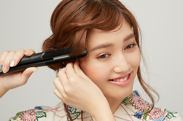 ロングの浴衣ヘアアレンジHOWTO