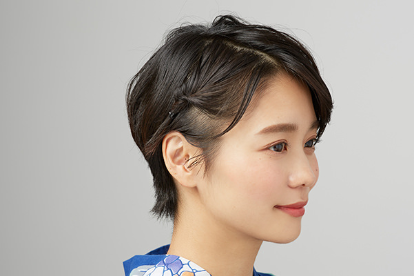 浴衣ヘアアレンジ ショートでもできる簡単可愛いくるりんぱヘア 美容の情報 ワタシプラス 資生堂