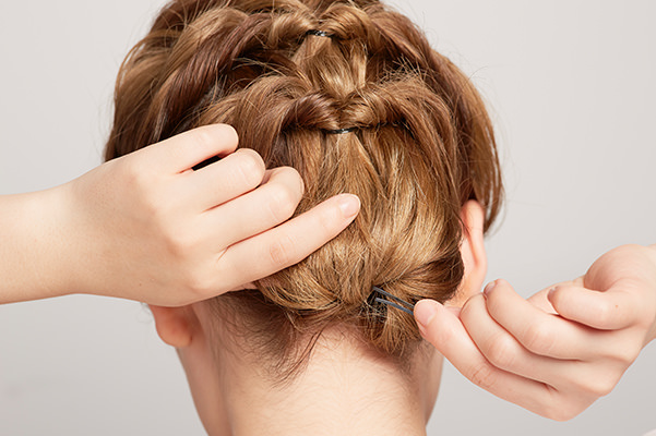 くるりんぱでつくるボブのヘアアレンジ