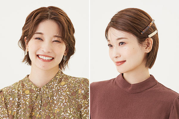 【簡単ショートヘアアレンジ】ニュアンス巻き＆ピン使いで、短くても叶う印象チェンジ！