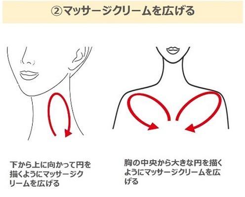 スキンケアアイテムを使ってできる首＆デコルテのマッサージ方法