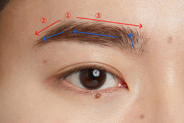 メンズ眉毛の描き方HOW TO