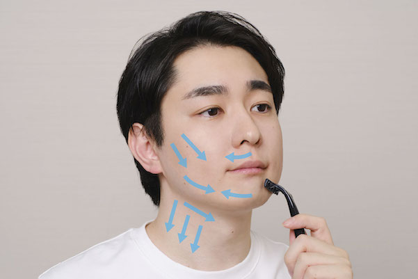 ひげそりの流れ