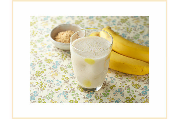 【むくみ対策レシピ】バナナきな粉ジュース