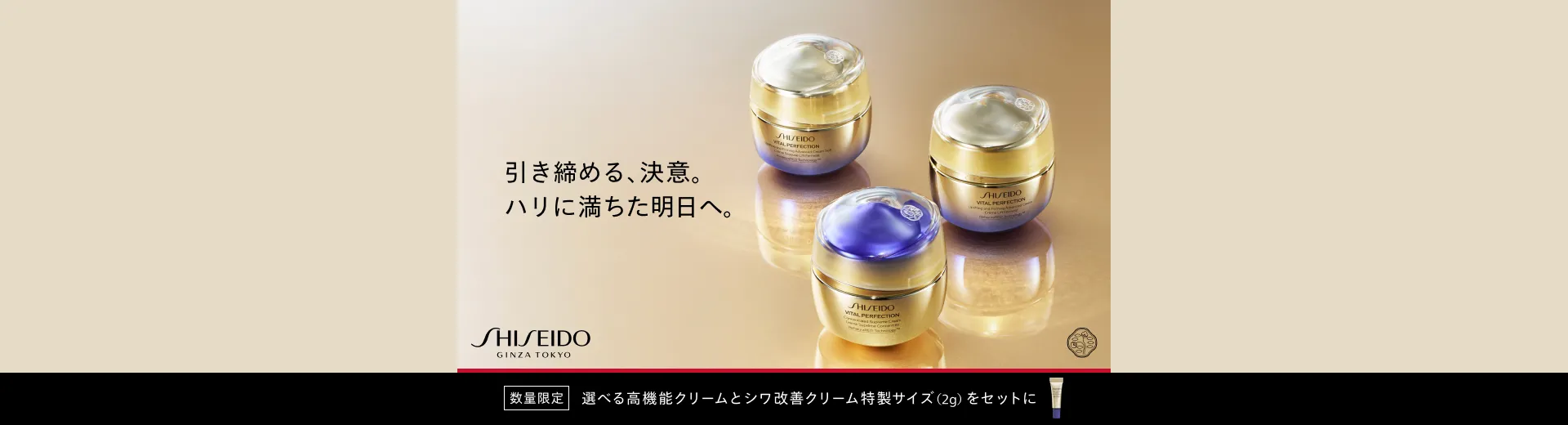 SHISEIDO バイタルパーフェクション モイスチャライザー＆シワ改善クリームキット