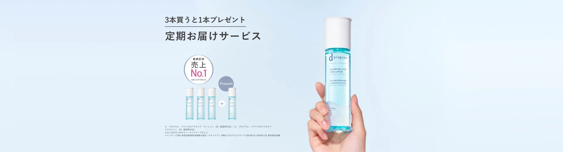 定期お届けサービス ｄプログラム バランス＆アクネケア ローション/エマルジョン