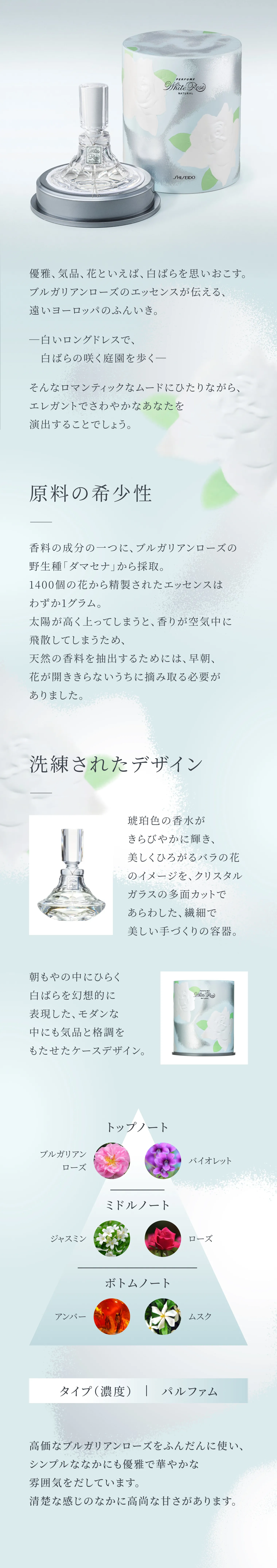【お試し一滴のみ使用】SHISEIDO White Rose NATURAL 資生堂香水｜ホワイトローズナチュラル｜香水 ・ フレグランス