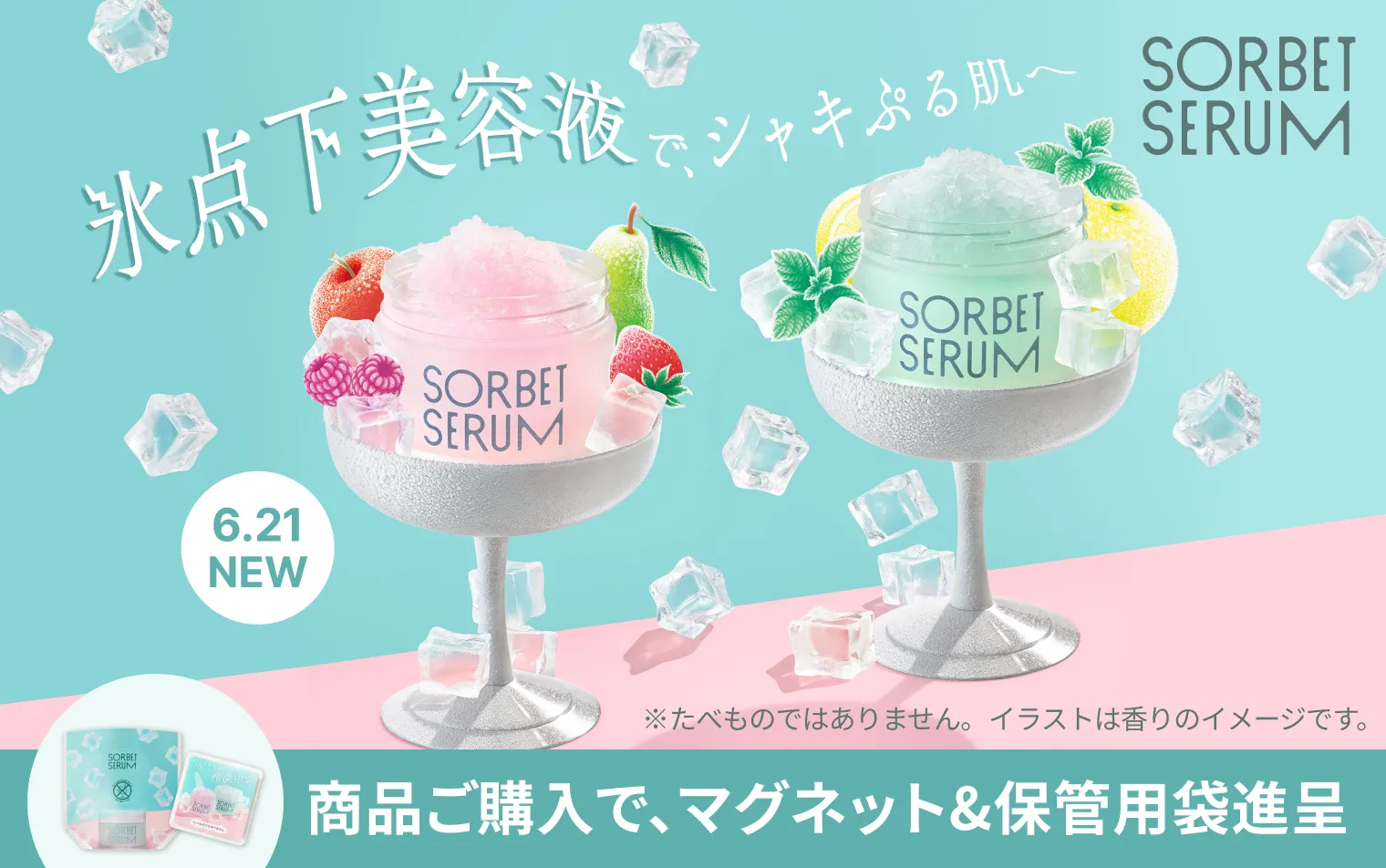 【6.21 NEW】S ソルベセラム　商品ご購入で、マグネット&保管用袋進呈