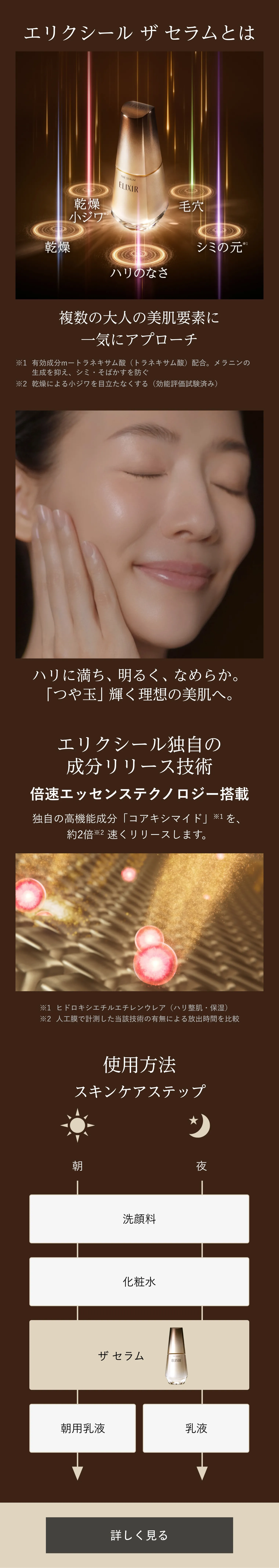 エリクシール シュペリエル｜ザ セラム aa （つけかえ用）｜美容液