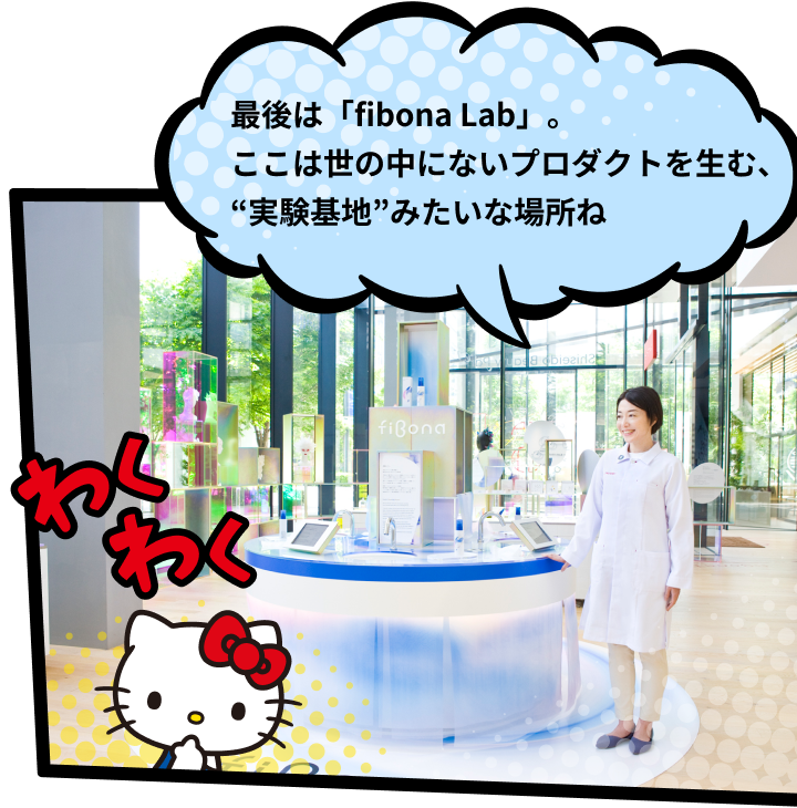 最後は「fibona Lab」。ここは世の中にないプロダクトを生む、“実験基地”みたいな場所ね