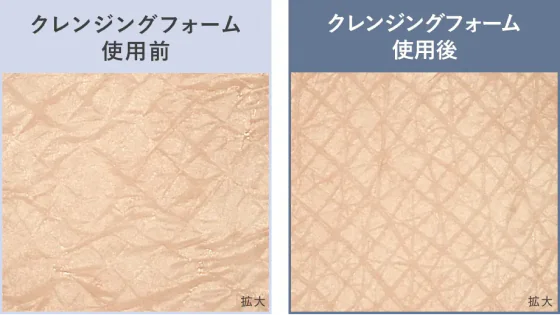 汚れを落とす図解