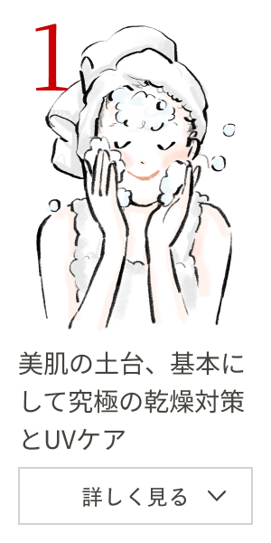 1st Week 美容の土台、基本にして究極の乾燥対策とUVケア 詳しく見る