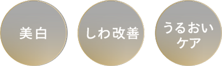 美白 しわ改善 うるおいケア