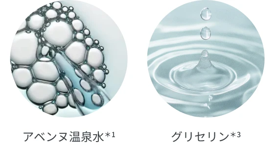 イメージ画像 アベンヌ温泉水＊1 グリセリン＊3