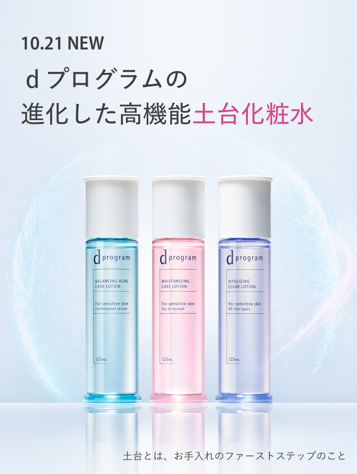 ｄプログラム【新】化粧水＆乳液３種類お試しキャンペーン