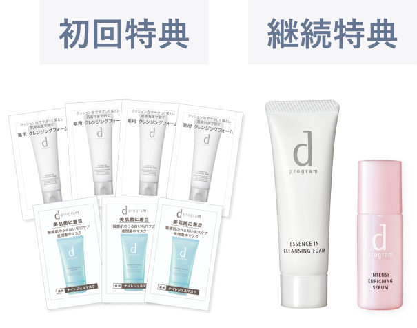 dプログラムの定期お届けサービス｜キャンペーン｜資生堂オンラインストア