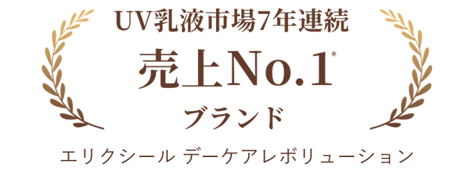 UV乳液市場7年連続売上No.1コメ*ブランド