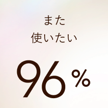 また使いたい 96%