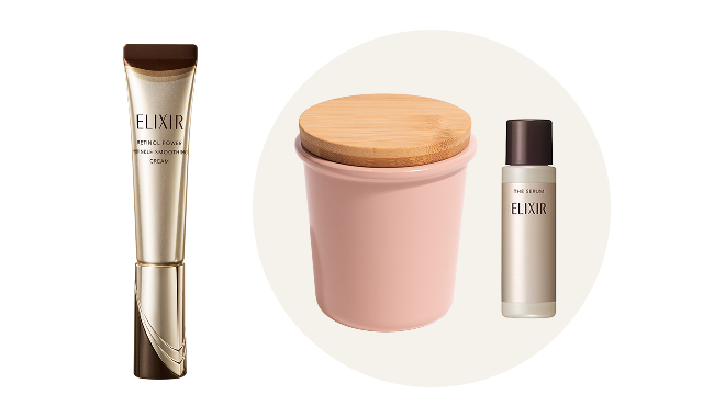 純粋レチノールで、シワを改善。エリクシールのリンクルクリーム