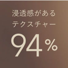 透明感があるテクスチャー94%