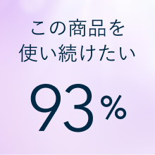 この商品を使い続けたい 93%