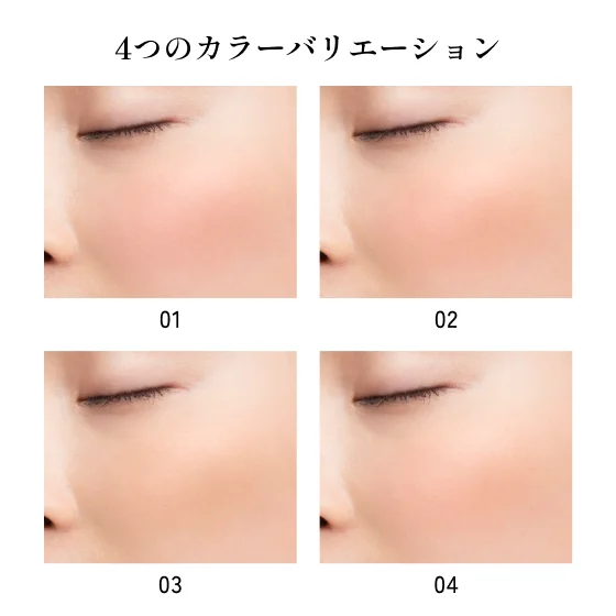 4つのカラーバリエーション 01 02 03 04