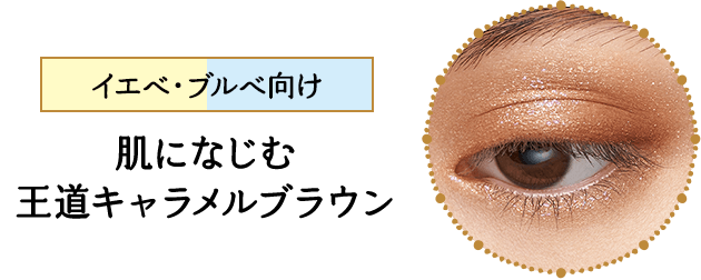 イエベ・ブルベ向け 肌になじむ 王道キャラメルブラウン