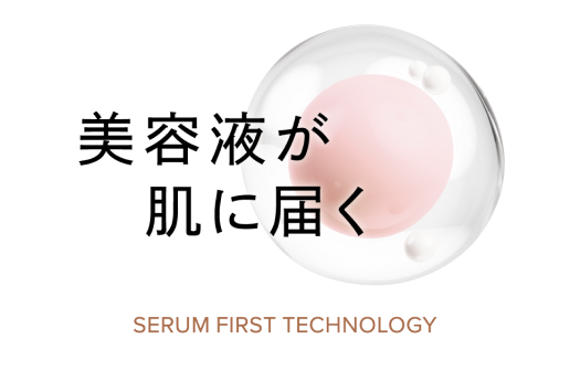 美容液が肌に届く