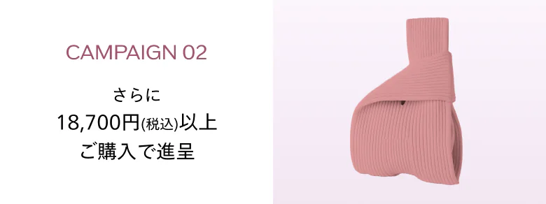 CAMPAIGN 02 さらに18,700円（税込）以上ご購入で進呈