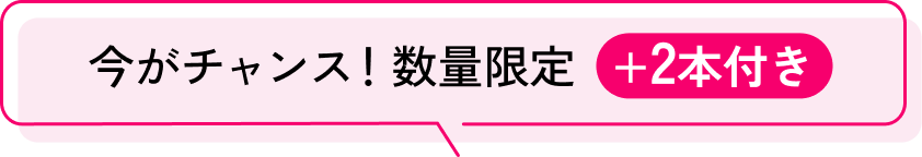 今がチャンス！数量限定 +2本付き