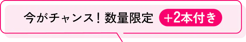 今がチャンス！数量限定 +2本付き