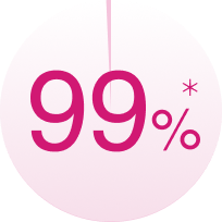 99% ※