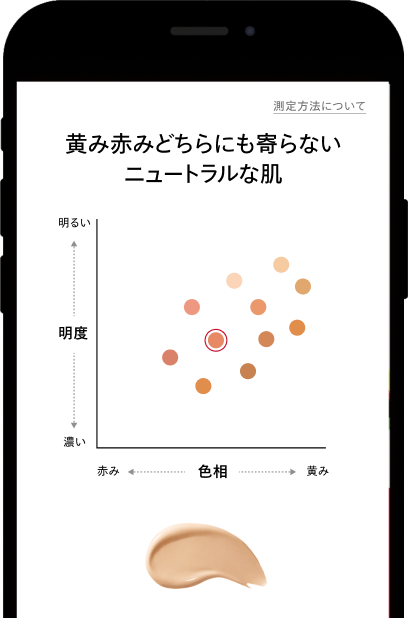 スキントーン測定 画面イメージ