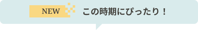 NEW この時期にぴったり!