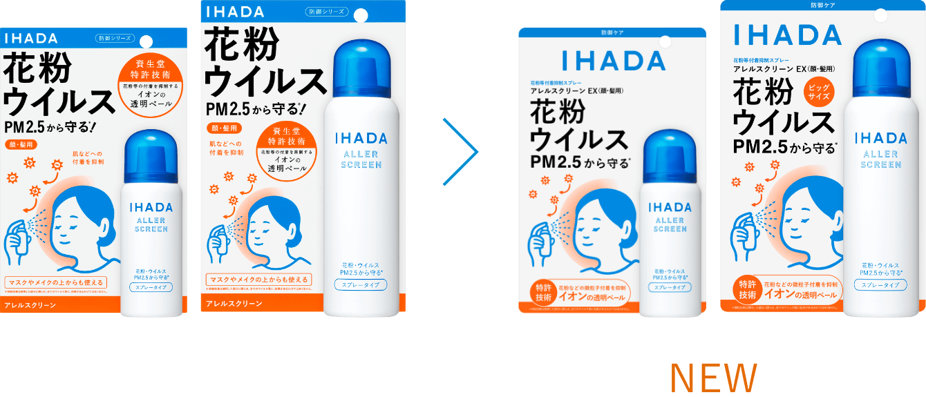 花粉等付着抑制スプレー